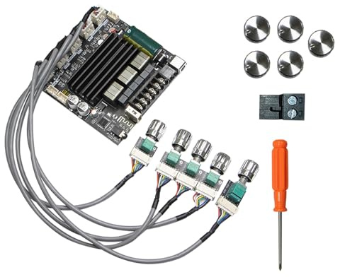 SEAFRONT Sound Power Amplifier Module Bluetooths 2.1 Channel 100W 200W Board 5.1 AUX USB Input for Home Theater Speaker System