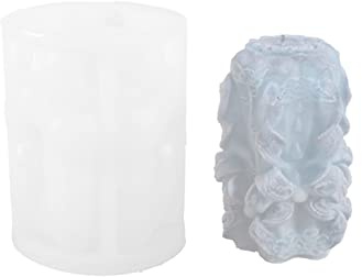 YUGSHNKFC Moule À Bougie 3D en Forme De Fleur Et Vigne Antiadhésif Facile À Démouler pour La Fabrication Savon Plâtre Chocolat Résine Époxy Kit Moulage pour Adultes