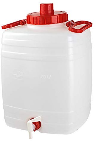 Mostfass Getränkefass Gärfass Maischefass Weinfass Gärbehälter Fass 20 L mit Auslaufhahn