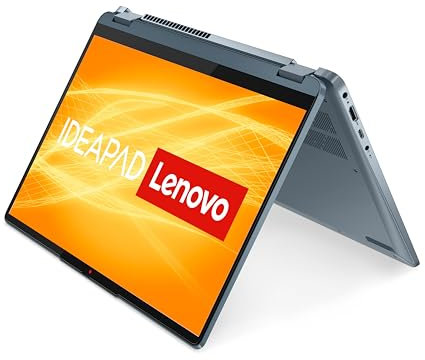 Lenovo IdeaPad Flex 5 Convertible Laptop | 14 WUXGA Touch Display | AMD Ryzen 5 7530U | 8GB RAM | 512GB SSD | AMD Radeon Grafik | Windows 11 Home | blau | 3 Monate Premium Care