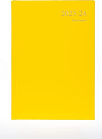 Collins Debden Collins Essentials Academic 2023–24 A4 Wochenansicht Jahreskalender Terminplaner (Termine) Schule, College oder Universität Term Journal – Juli 2023 bis Juli 2024 – Gelb –