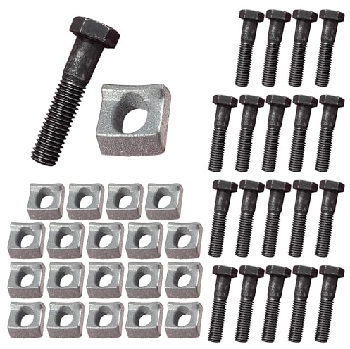 A.A 20 Pack - Wheel Rim Clamp Wedge & Bolt for Lowboy Construction Trailer (20)