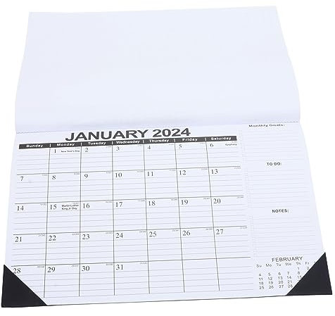Lurrose 2stücke Hanging Calendar Kreativer Wandkalender Für Notizen Zeitplanung Und Organisation Im Büro Und Zuhause Doppelseitiges Für Und Geschäfte