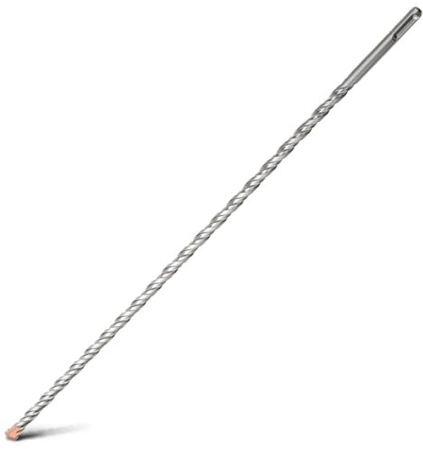 HSAWBIT Punta per trapano SDS da muratura, lunghezza 10 mm x 600 mm, punta in carburo di tungsteno, gambo SDS Plus, per muri in pietra e cemento