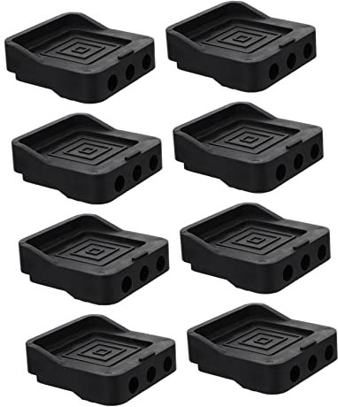 Housoutil 8pcs Washing Machine Feet Mats Heightening Pads for Furniture Slip Shock Absorbent Pad