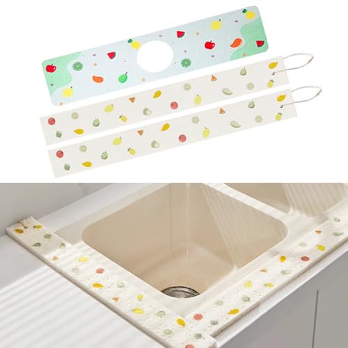 HZIYOU Tapis d'évier pour robinet de cuisine, tapis de robinet pour évier de cuisine, tapis d'évier pour robinet de cuisine, super absorbant, tampons à récurer pour évier, comptoirs, surfaces (éponge