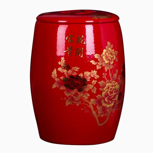 Large Rice Bucket Ceramic Rice Storage Container 5KG/10KG/15KG/25KG Airtight Rice Dispenser With Lid Cereal Containers Large Rice Jar Food Dispensers For Rice Beans Grains Small Dry Food