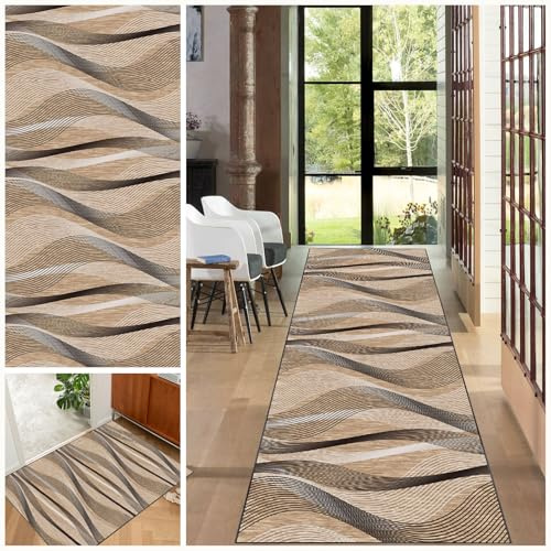 EYKWKB Tapis Couloir Long Tapis de Cuisine Antiderapant et Lavable Tapis de Passage Tapis d'entrée pour Hall 40 x 90 cm Tapis Runner Tapis de Cuisine Devant Evier Tapis de Sol pour Buanderie Chambre