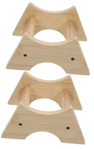 IMIKEYA Soporte Fácil Mantenimiento 2piezas para Dispensador de Bebidas de Madera y Compatibilidad para Barriles de Vino y Tarros de Whisky para Exhibición en Casa