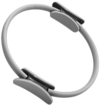 predolo Anello per Pilates, Anello Fitness, Anello per Donne E Ragazze, Tonificante per Cosce, Palestra per Casa, Cerchi Fitness, Grigio