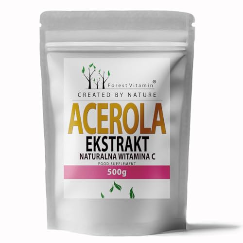 Acerola Pulver 500g - natürliches Vitamin C - Extrakt 100% rein - Forest Vitamin