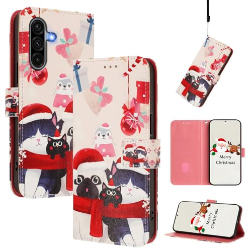 BEENTRYS Cuero Funda para Motorola Moto E20 / E30 / E40 Funda,Motivo Muñeco Nieve Tipo Billetera Cartera Cubierta Ranura para Tarjeta Soporte Magnético PU Antigolpes Carcasa-SDDW