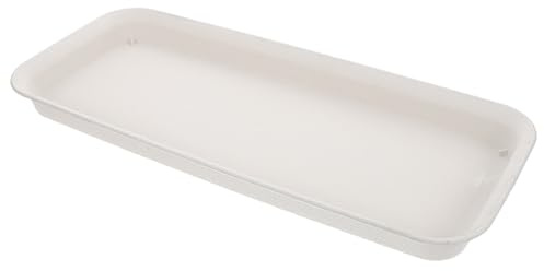 GALPADA Sottovaso Rettangolare in Plastica Ispessita 40x17 Cm per Piante in Vaso Grandi e Lunghe, Vassoio Raccogli Gocce per Uso Interno ed Esterno, Accessorio per Fioriere Grande