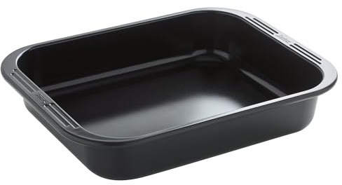 Spring CULINAR Bräter rechteckig mit breiten Griffen, 38 x 30 cm, aluminisierter Stahl mit PFAS-freier Antihaftbeschichtung, mineralischer Basis, 7,4 L Inhalt, hitzebeständig bis 230 °C