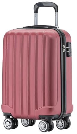 BEIBYE TSA-Schloß 2080 Hangepäck Zwillingsrollen Reisekoffer Koffer Trolley Hartschale Handgepäck M(Boardcase) (Weinrot, M)