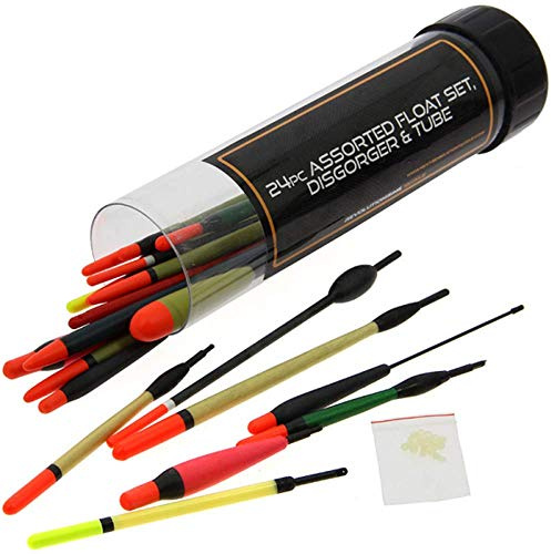 G8DS® 24 teiliges Posen Set inklusive Aufbewahrungsbox Schwimmer Angelzubehör Angelposen