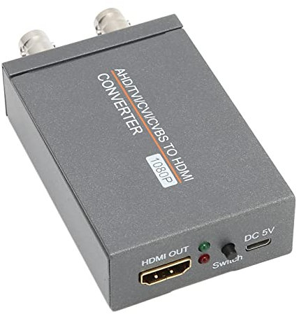 AHD/TVI/CVI/CVBS zu HDMI Konverter, Full HD 720P/1080P/3MP/4MP/5MP/8MP zu HDMI Video Adapter Konvertiert TVI CVI AHD CVBS Videosignale in HDMI für Monitore HDTV DVR.