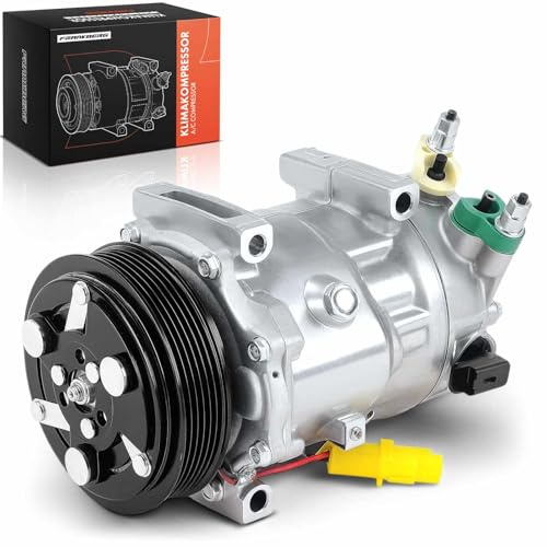 Frankberg Compresseur de Climatisation avec embrayage Essence | Compatible avec C3 II SC Berlingo B9 3008 0U 307 308 Remplacer# 9651911480, huile incluse