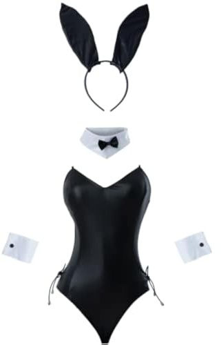 FCCAM Bunny Kostüm Frauen Girl Sakurajima Mai Cosplay Kostüm BunnyGirl Senpai Cosplay Bunny Suit mit Ohren M