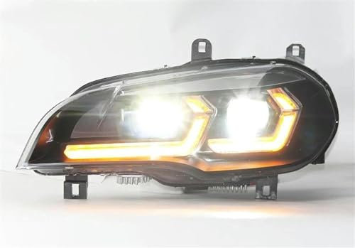 Autoscheinwerfer Montage Autoscheinwerferabdeckungen für BMW X5 X6 E70 E71 2007–2013 Scheinwerfer DRL LED Bi Xenon Birne Nebelscheinwerfer Scheinwerfer Baugruppen