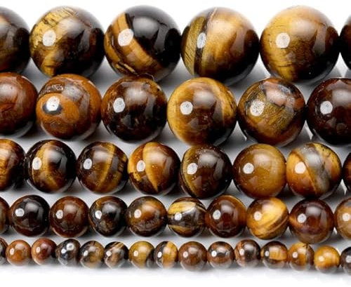 Natursteinperlen, Perlen für Schmuckherstellung, DIY-Armband, Halskette, 4, 6, 8, 10 mm – 6 mm (ca. 61 Stück)
