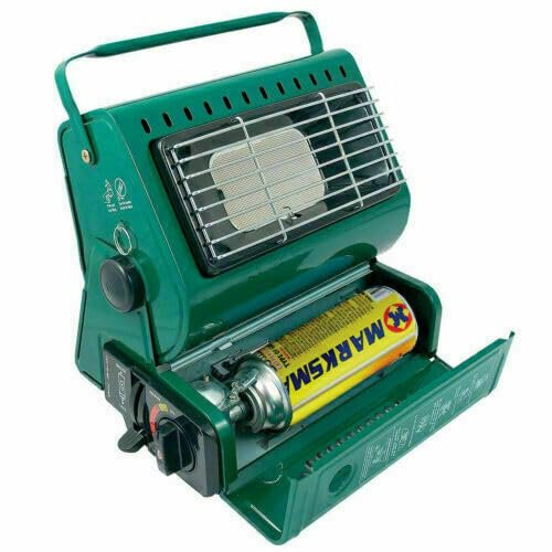 Portable Gas Heater - Outdoor Butane Heater with Adjustable Heat Settings, Safety Shut-Off, and Easy Carry Handle - Ideal for Camping, Garage, Patio, and Emergency Use