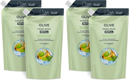 by Amazon Olive Handseife Nachfüllpack, 2 x 1000 ml (Packung mit 2)