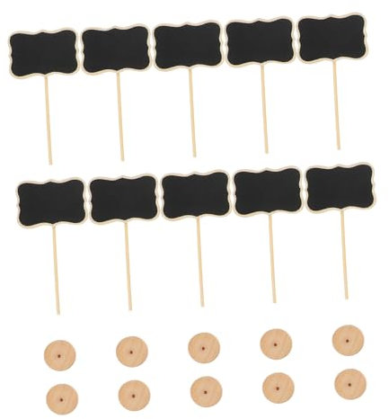 VILLCASE 10stücke Mini Kreidetafel Schilder Mit Holzständer Kleine Tafel Nachricht Bords Message Board Zeichen Für Garten Party Hochzeit Geschenke Bastelprojekte
