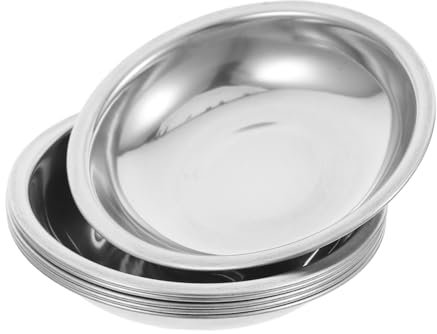 FONDOTIN Edelstahl Teebeutel Schale 6 Stück 8cm Rund Tropfschale Für Losen Tee Abtropfhalter Langlebig Und Tropffrei