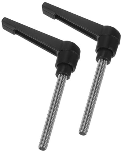 TA-VIGOR Verstellbare Klemmhebelgriffe, M6 x 60 mm, Schnellspanner-Druckknopf, Ratschenschrauben, 304 Edelstahl, Außengewinde, Bolzen für Maschinen und Geräte, 2 Stück