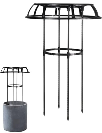 Regenschirmförmige Clematis Rankhilfe - Rankenstützen Pflanzturm | Gartenspalier für Kletterpflanzen, Outdoor Heavy Duty Obelisk Rankgitter für Gurke, Tomate, Traube, Rebe, Bohnen, Clematis