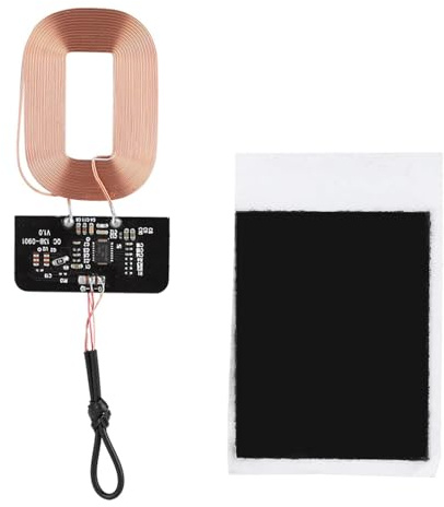 Lademodul für drahtlose Ladevorgänge, 5V 1A Spulenladegerätemodul DIY Circuit Board Ladegerät mit Magnetabstandshalter für alle QI -Standard -Telefone