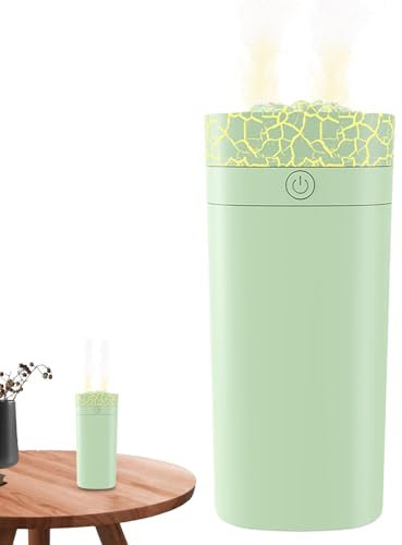 Nybhyjka Volcano Humidifier | Large Capacity Flame Diffuser | Multifunctional Travel Accessories, Low Noise Misting Tool for Home, Studio, Car