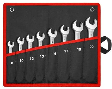 Chiave A Cricchetto Chiave Inglese Set Di Utensili A Bussola Cricchetto 5/6/7/8/9/12 Pezzi Attrezzi For Riparazione Auto Set Di Chiavi Attrezzi Manuali Chiave Inglese Regolabile Efficiente E Pratico(8