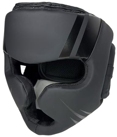 driattie Casque de Boxe, Protège-Tête avec Visière Sécurité pour Sparring, Casque de Sécurité Léger à Absorption de Chocs, Accessoire de Boxe Protecteur pour Équipement d'Entraînement à Domicile
