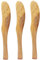 Yaoliucp 3 pezzi di spargi per coltelli al burro, coltelli in legno da 6, 7 ​​pollici, spargimento sandwich facile da pulire per marmellata, formaggio, panna, pane, colazione, picnic