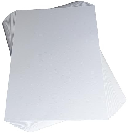 JamJar Print Bright White Heavy Archival Fine Art Paper | 30 Sheets A4 250gsm | Made in the UK | 100% Cotton Rag, Museum Grade