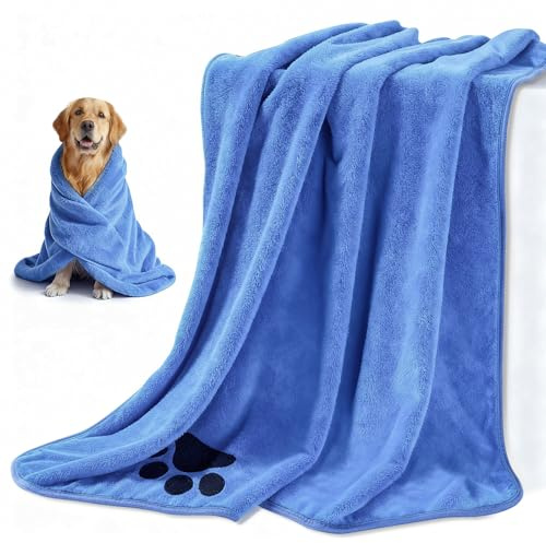 Blanlody 2 Unidades Toalla Perro de 50 x 100 cm Apto para Gatos, Perros