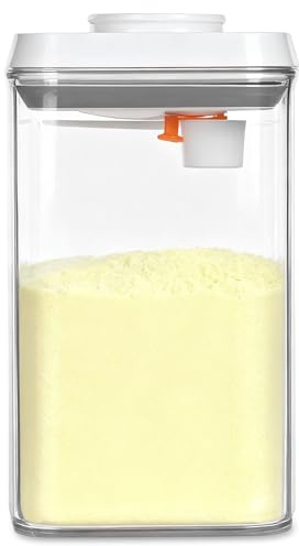 Vicloon 1.5L Milchpulverspender, Versiegelter Milchpulverspender, Milchpulver Behälter mit Löffel, Luftdichte Milchpulver-Spender Geeignet für die Lagerung von Milchpulver Mehl Hülsenfrüchten Nüssen