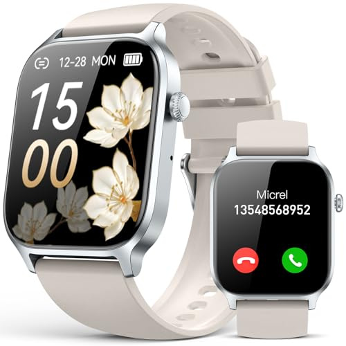 Smart Watch per uomo e donna, rispondere/effettuare chiamate, impermeabile IP68, orologio fitness tracker 2024 con monitoraggio del sonno, contapassi, attività smartwatch per Samsung Andriod iPhone