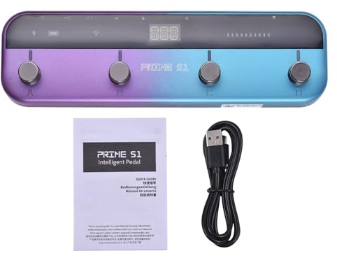 Yctze Pédale de Guitare Multi-Effets Portable MOOER avec 128 Effets, Machine, Boucleur, Enregistrement USB/OTG et Prise en Charge des Applications Mobiles