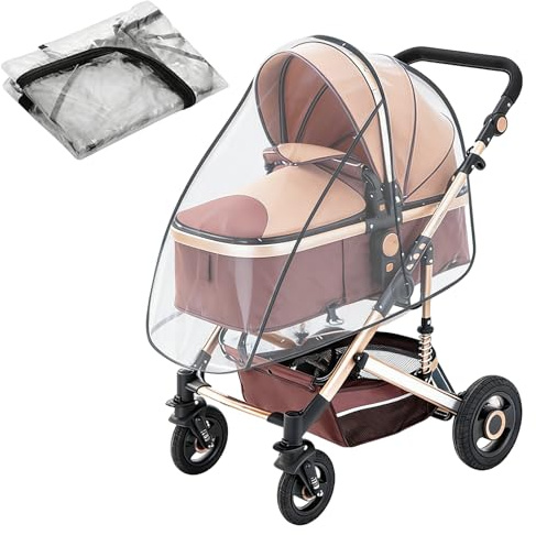 Universal Rain Cover for Pushchair & Pram - Clear EVA Weather Shield