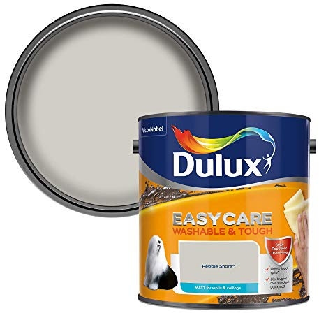 Dulux Easycare Washable & Tough Matt Emulsion Paint For Walls And Ceilings - Pebble Shore 2.5 Litres