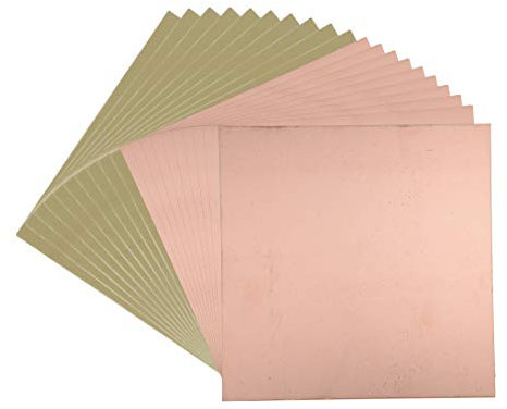 sourcing map 20Stk. Einseitige kupferkaschierte Laminat Leiterplatte FR4 150x150mm 5.91x5.91 Zoll 1.5mm Dicke DIY Prototyp PCB Tafel Namensschild