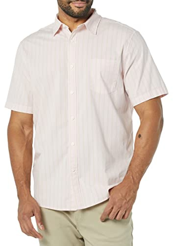 Amazon Essentials Homme Chemise en Popeline Extensible à Manches Courtes (Grandes Tailles Disponibles)