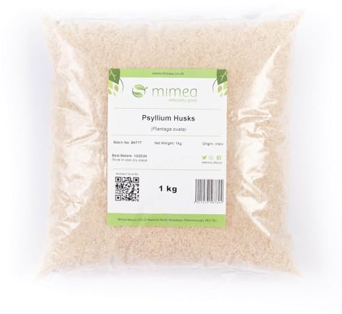 Mimea Psyllium Husks | 1kg | Quality Ingredients | High in Fibre | Natural Source of Fibre | Natural Gentle Laxative