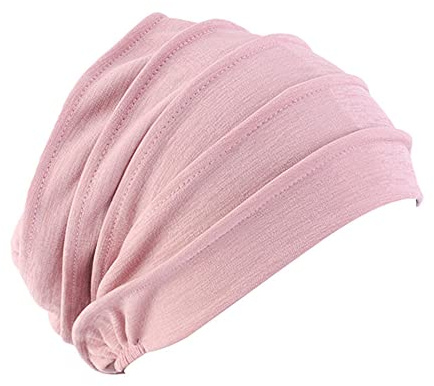 Chemo Hat Mütze für Frauen Kopftuch,Weicher Baumwolle Slouchy Bandana Turban Chemo Krebs Cap Hijab Bonnet Kopftücher Schal Hut Kopfbedeckung Schlafmütze Muslimisches Chemotherapie-Kappe Kopftuch