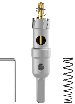 CSOOM Upgrade perforerad hålsåg, TCT hålskärare. Rostfritt stål och metallgaller är det perfekta valet (19 mm)