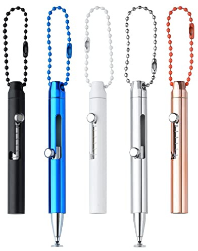 Stylus Pens for Touch Screens, Abiarst Portable High Precision Capacitive Stylus for iPad iPhone Samsung Galaxy All Universal Touch Screen Devices (5-Pack(Black/White/Blue/Silver/Rose Gold))