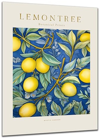 DARO Design - Wand-Bild Abstrakt Lemontree Zitronen auf 6mm HDF 60x40 cm - Wand-Deko Bilder Geschenk